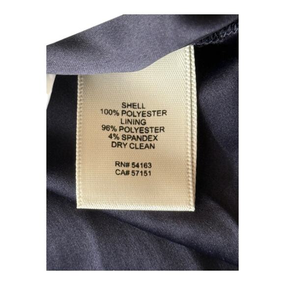 Eliza J Embellished high low chiffon dress gown blue size 14 - Picture 6 of 7